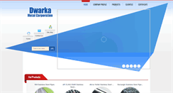 Desktop Screenshot of dwarkametalcorporation.com